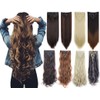 7Pcs 16 Clips 23"-24" Thick Curly Straight Full Head Clip