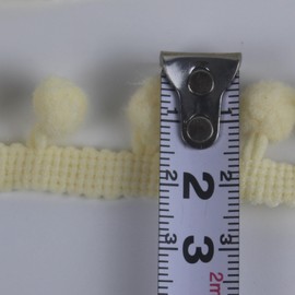 20 Yards Beige 10mm Pom Pom Trim Ball Fringe Ribbon Tassel Sewing Trim for Clothing DIY Crafts Home Decoration