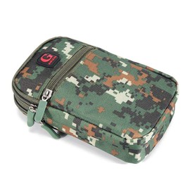 DFV mobile - Multipurpose Belt Case Naval Military Army Camouflage for OBI S507, PELICAN - Brown/Green (17.5 x 10 cm)