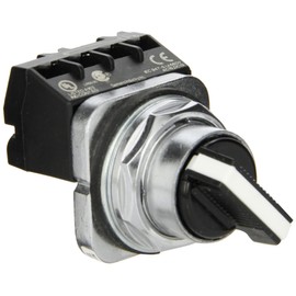 Siemens 52SA2AABK1 Heavy Duty Selector Switch Unit, Water and Oil Tight, 2 Positions, Short Lever, Maintained Operation, A Cam, 1NO Contact Blocks