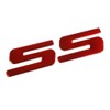 VMS RACING 2010-2015 Camaro SS Red Aluminum Emblem for Fenders,