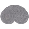 SHACOS Round Placemats Set of 6 Woven Round Table Mats
