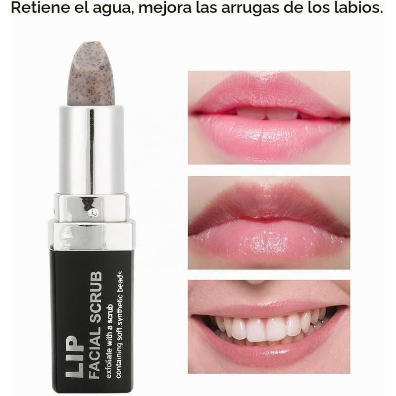 Exfoliante de Labios, Exfoliante de Labios, Lápiz Labial Nutritivo Exfoliante
