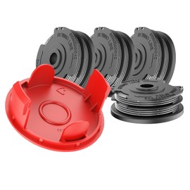RISELION F016800351 Grass Trimmer Spool Compatible with Bosch ART 24 ART 24+ ART 27 ART 27+ ART 30 ART 30-36LI AGC36 (4 Trimmer Spool + 1 Trimmer Cover)