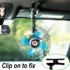 Unbranded Car Cooling Oscillating Fan Auto Summer Portable 360° Rotatable