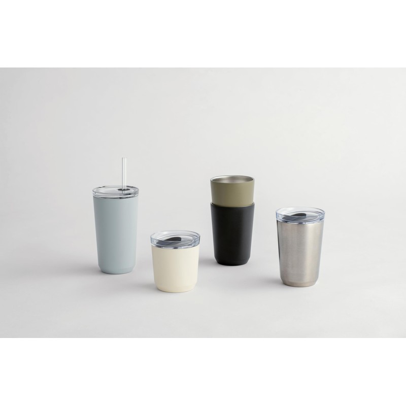 KINTO 20241 Two-Go Tumbler with Straw, 16.2 fl oz (480