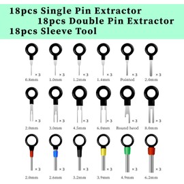 ecocstm 82 PCS Terminal Removal Tool Kit,Pin Extractor Tools Set Electrical Wire Connector Pin Release Depinning Tools for Automotive Car Broken Key Ejector for Home Appliance