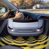 ASVEGE Rückfahr Radar LED Parksensor,Halbmond 4 Sensor, Rückfahrsicherung, Parkradar Monitorsystem