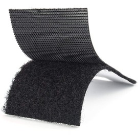 Double Sided Tape 10cm Wide U-horizon 10cm x 1m Tape Set Strips Hook and Ring Black