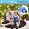 SereneLife Saucer Swing with Tree Hang Kit, 40” Outdoor Tree
