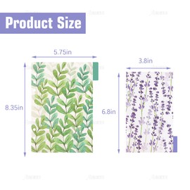 AUEAR, 12 Pack Binder Index Dividers Plastic Insertable Tab Divider for 6 Ring Planner Notebook Travel Diary (A5 + A6)