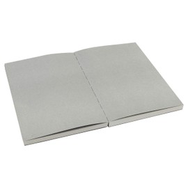 SoHo Urban Artist Open Bound Sketch Pads - Open Coptic Bound Sketch Pads for Drawing, Calligraphy, Any Dry Media, & More! - [Grey - 8.5x11" - Single]