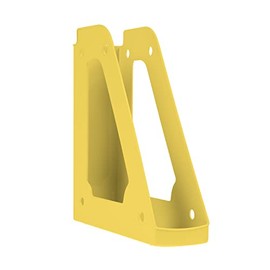 DONAU 7462101PL-11 Magazine File Modern Design/Pack of 1 / A4 - Yellow Pastel Colour/Openwork/Polypropylene/Plastic/Desk Organiser for Magazines