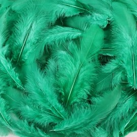 Grass Green Craft Rooster Feathers 900pcs 3-5inch Colored Bulk Feathers Natural Feathers for Crafting Kindergarten DIY Crafts,Home Wedding Party Decoration,Dream Catcher Supplies