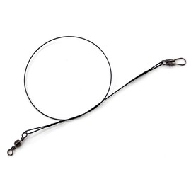 Sosoport 3sets Sturdy Stainless Steel Fishing Line for Lure Leader with Anti-snap and Swivel Feature 20pcs*3