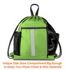 BeeGreen Royal Blue Drawstring Backpack Bag with Shoe Compartment X-Large