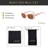 LJCZKA Fashion Rectangle Sunglasses Unisex Retro Square Frame Shades Sun