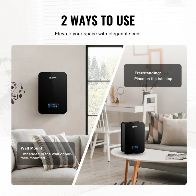 Upgrade HVAC Smart Scent Air Machine 180ML Waterless Essential Oil