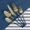 Blue Sky Infinity Flatware Gold & Navy Blue Soup Spoons