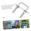 ULTECHNOVO 4pcs Heavy Duty Stainless Steel U-Bolts for Boat Trailers