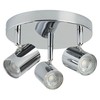 Searchlight 3173CC Rollo Three Light Ceiling Spotlight in Chrome