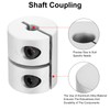 MECCANIXITY 2PCS Shaft Coupling 5 to 8mm(ID) 25mm(L) Aluminum Alloy