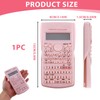 Pink Math Scientific Calculator with 240 Functions, Engineering Calculator for