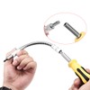 sourcing map Flexible Extension Screwdriver Bit Holder Magnetic Extention Hex