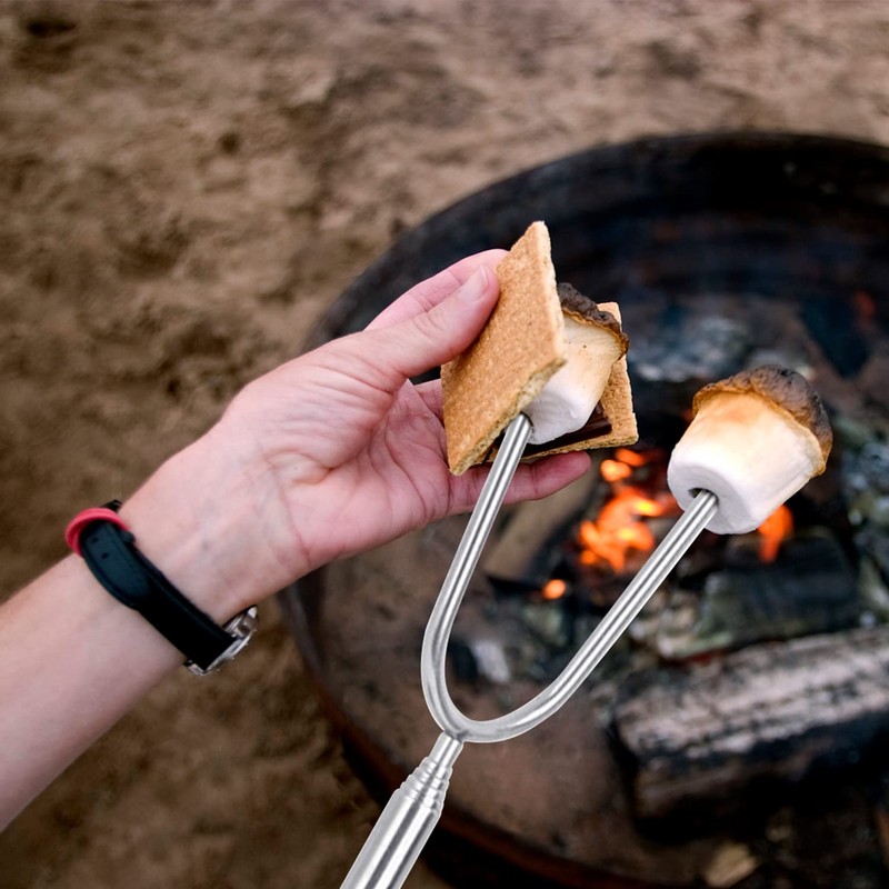 Briout Marshmallow Roasting Sticks 12 Colors Extra Long 45'' Stainless
