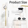1 Set Universal Toilet Handle Replacement Kit with Stainless Steel