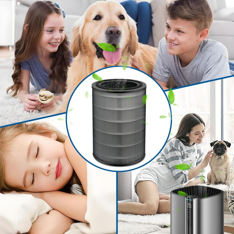 Slirceods HAP604 Filters Replacement For Air Purifier, Compatible with ECOSELF