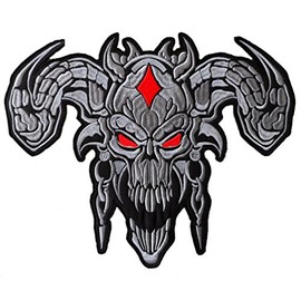 Devil (Grey) Large Back Patch 31cm x 25cm