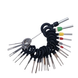Keple Car Connector Removal Tool Set 41 Pieces Pin Extractor Tool Set Car Electric Crimp Removal Eject Pins Wire Plug Terminal Key for Automotive Household Appliances