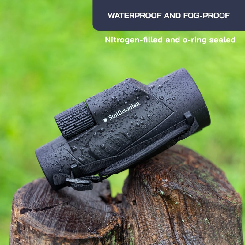 Omano Smithsonian 12x50 Monocular Telescope with Smartphone Adaptor – Monoculars
