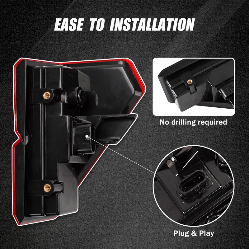 For Polaris Ranger Tail Lights Compatible 2024 Polaris Rangers 1000