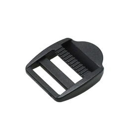 10pcs Ladder Lock Slider Plastic Buckles Backpack Straps Webbing Black (5/8"(15mm))