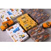 Sikiweiter Construction Wrapping Paper - 12 Sheets Construction Wrapping Paper