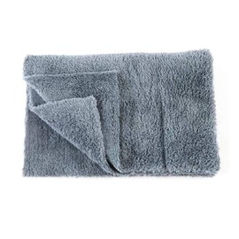 Kingsheep Toalla de microfibra sin bordes para secado de coche, 6 unidades de 16 x 16 pulgadas, ultra afelpada de 450 g/m² (gris)