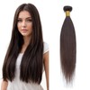 Rich Choices Real Hair Weft Extensions 20 cm Dark Brown