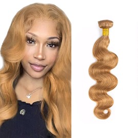 Color #27 Body Wave Bundles Honey Blonde Human Hair Bundles Blonde Body Wave 1 Bundle
