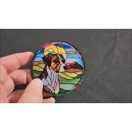 Gulf Coast Laser Graphics Mountain Cur Holographic Dog Ornament