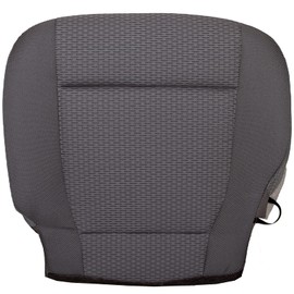 The Seat Shop Driver Bottom Replacement Cloth Seat Cover - Medium Earth Gray (Compatible with 2015-2017 Ford F150 XLT and 2017-2018 Ford XLT F250, F350, and F450)