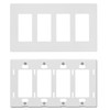 Faith SWP4-WH-01 Screwless Wall Plate Child Safe Outlet Covers, 4.68"