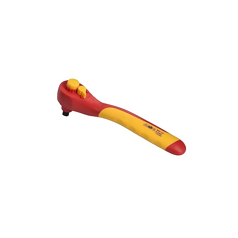 Powerbuilt VDE Ratchet, Insulated with 72-Tooth Gears, High-Voltage Electrical and