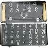 Wood Branding Iron Set, 104 Pieces, 1 Inch Characters with