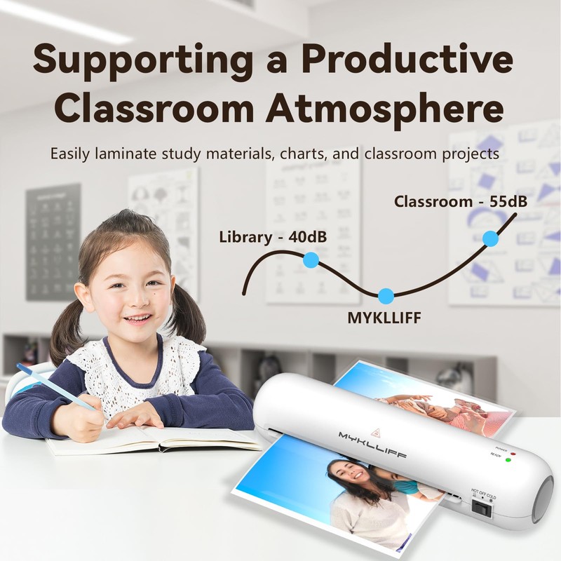 Laminator Machine 9-Inch Portable Thermal Laminater with Hot & Cold