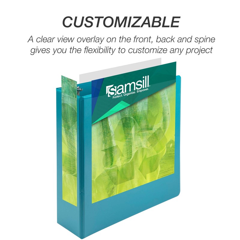 Samsill Earth’s Choice™, Durable Fashion Color 3 Ring View Binder,