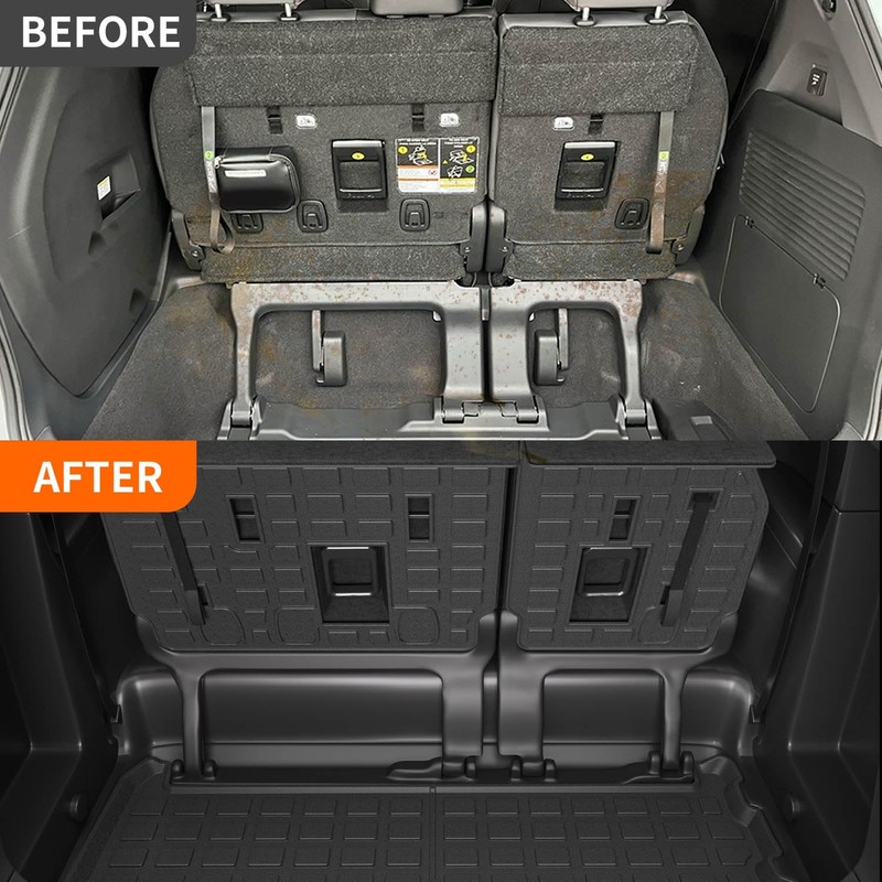 powoq 3rd Row Cargo Mat Compatible with 2021-2025 Toyota Sienna
