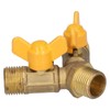 Brass 3 Way Shut Off Valve,Premium Gas Ball Valve,3 Way
