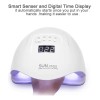 Lámpara UV/LED Profesional para Uñas 120W – Secadora de Gel,